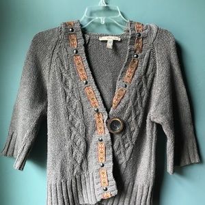 American Rag nordic style button up sweater. large